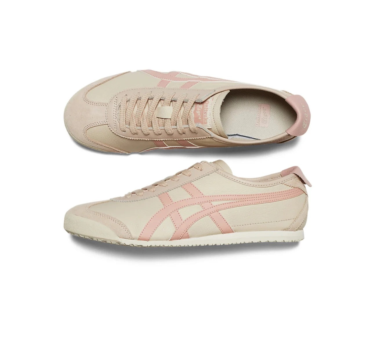 ONITSUKA TIGER “OATMEAL/GINGER PEACH” SNEAKERS