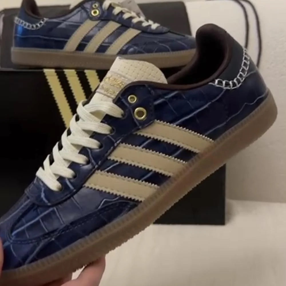 Adidas x Wales Bonner Samba OG "Navy Croc" sneakers
